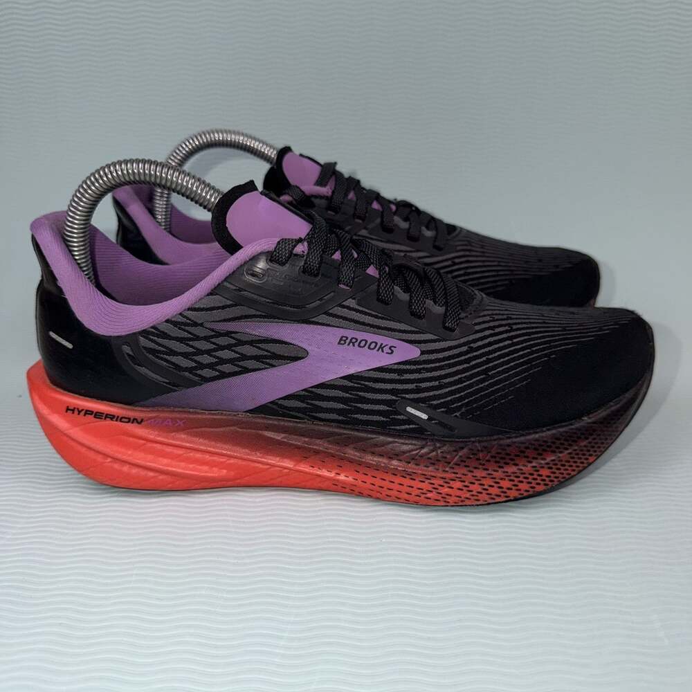 Brooks Women's Hyperion Max 1203771B089 Black Running Shoes Size 9 B Sneaker